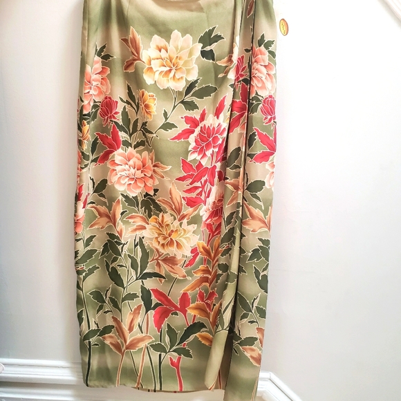 Vtg New Talbots 🔅PURE SILK 🔅 Fully Lined Skirt Size 12 - Picture 1 of 8